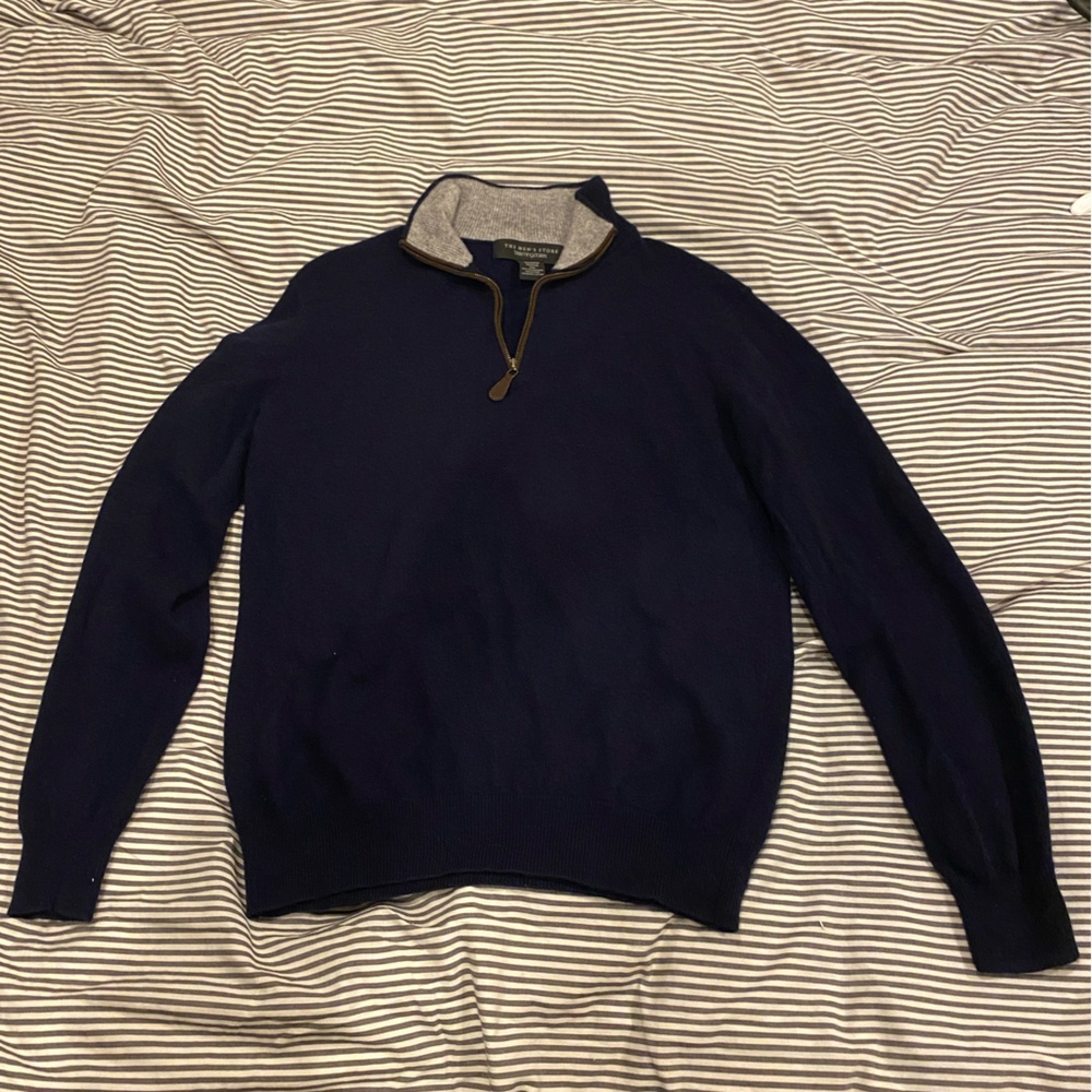 The Men’s Store Bloomingdale’s casual sweater quarter zip